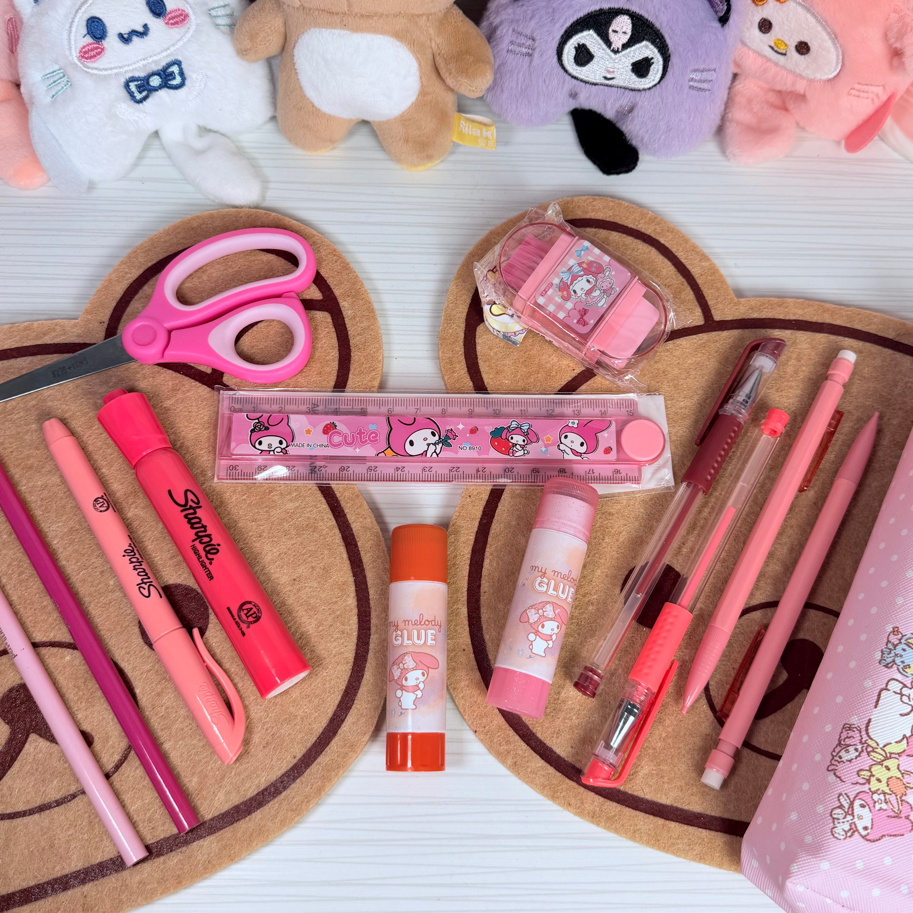 sanrio stationery kit – my melody, kuromi & cinnamoroll ♡