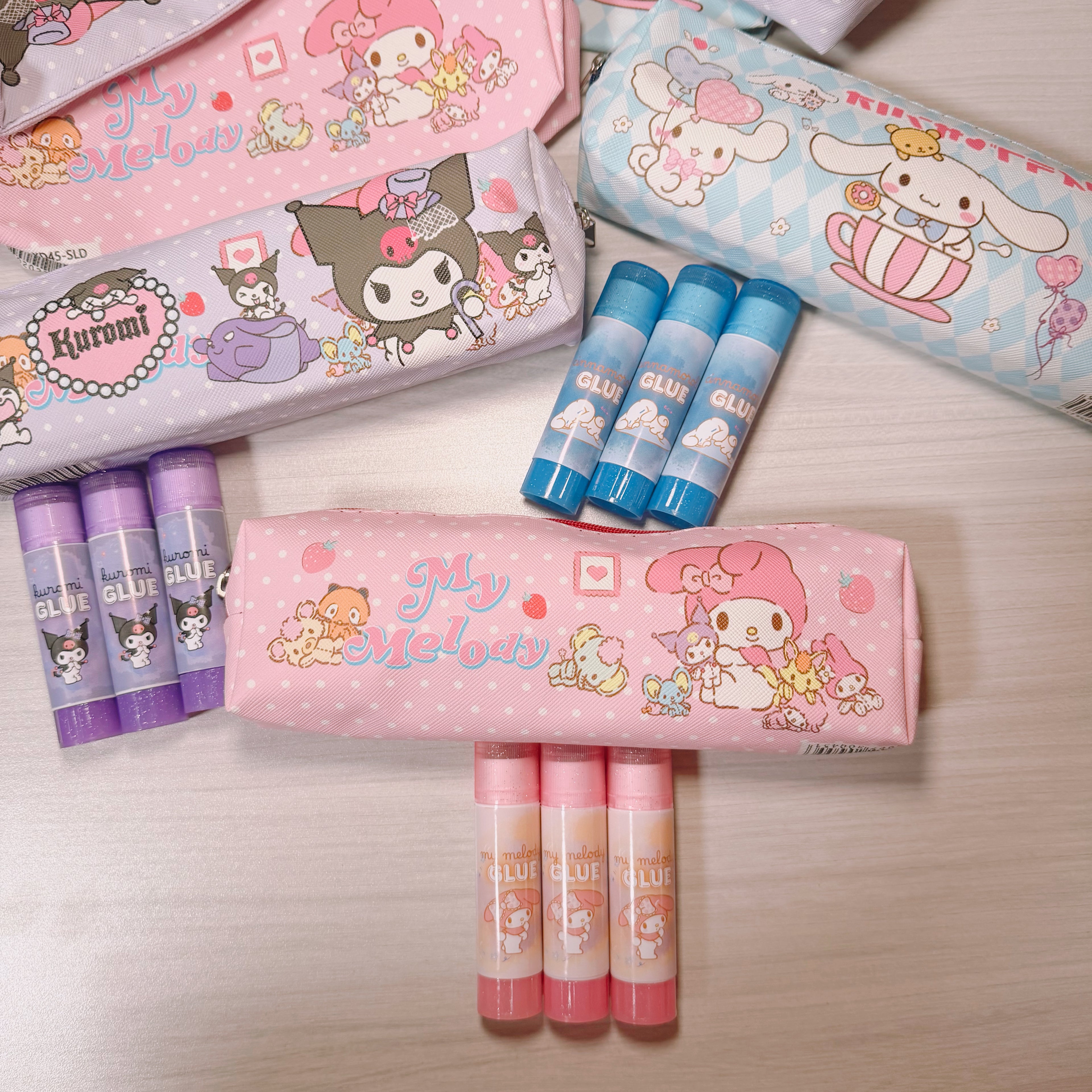 sanrio stationery kit – my melody, kuromi & cinnamoroll ♡